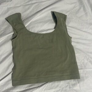 GARAGE green crop top